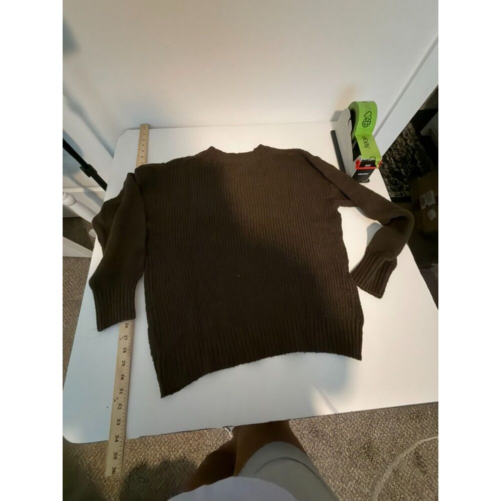 Juniors' SO® Essential Crewneck Pullover Sweater brown Large